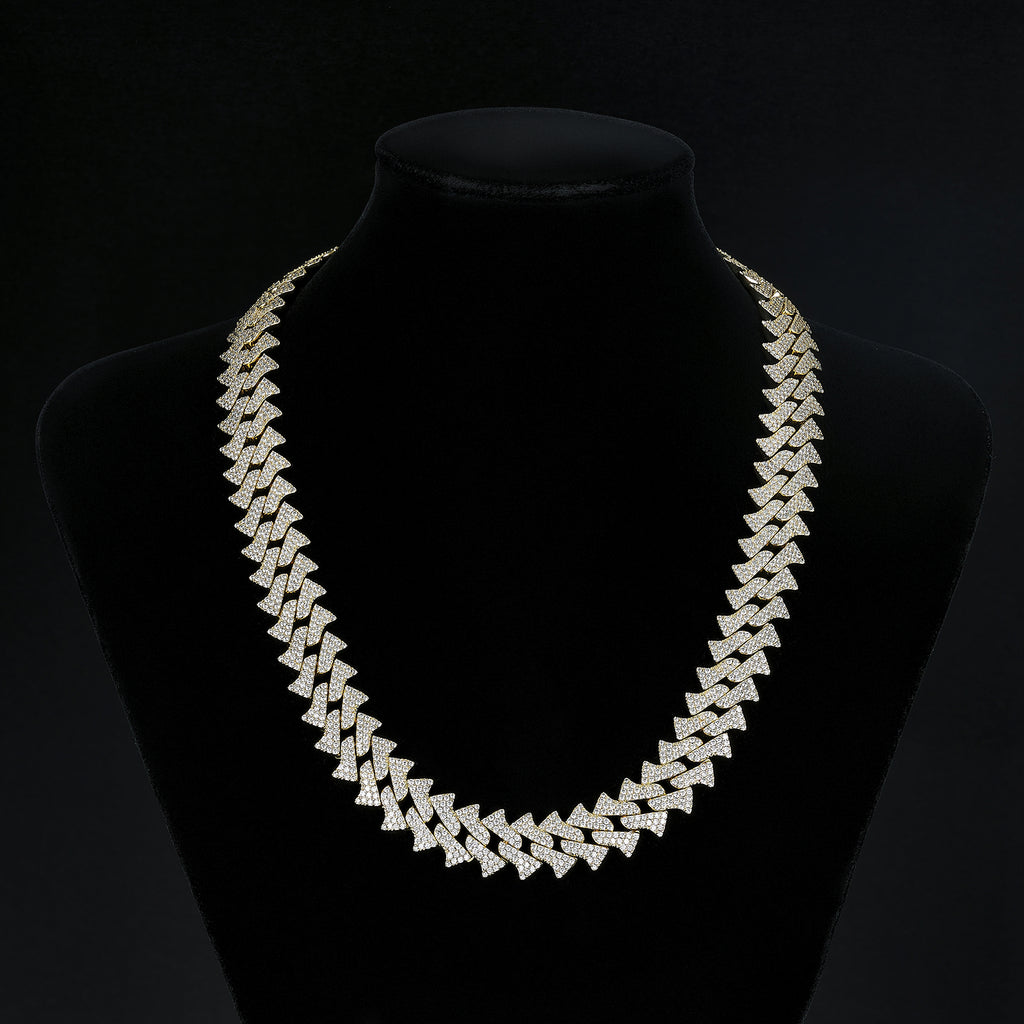 15mm Slim Bling Iced Miami Cuban