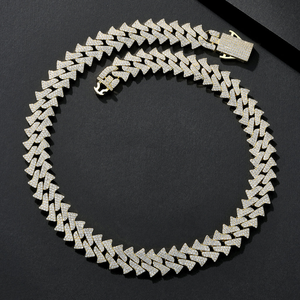 15mm Slim Bling Iced Miami Cuban