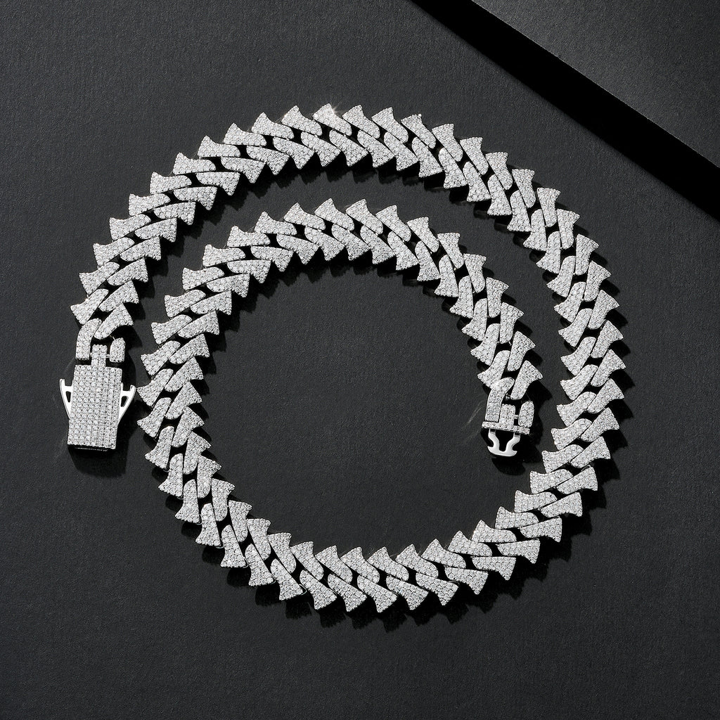15mm Slim Bling Iced Miami Cuban