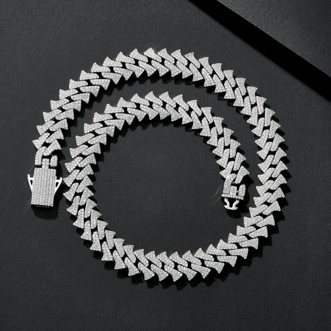 15mm Slim Bling Iced Miami Cuban Main Image