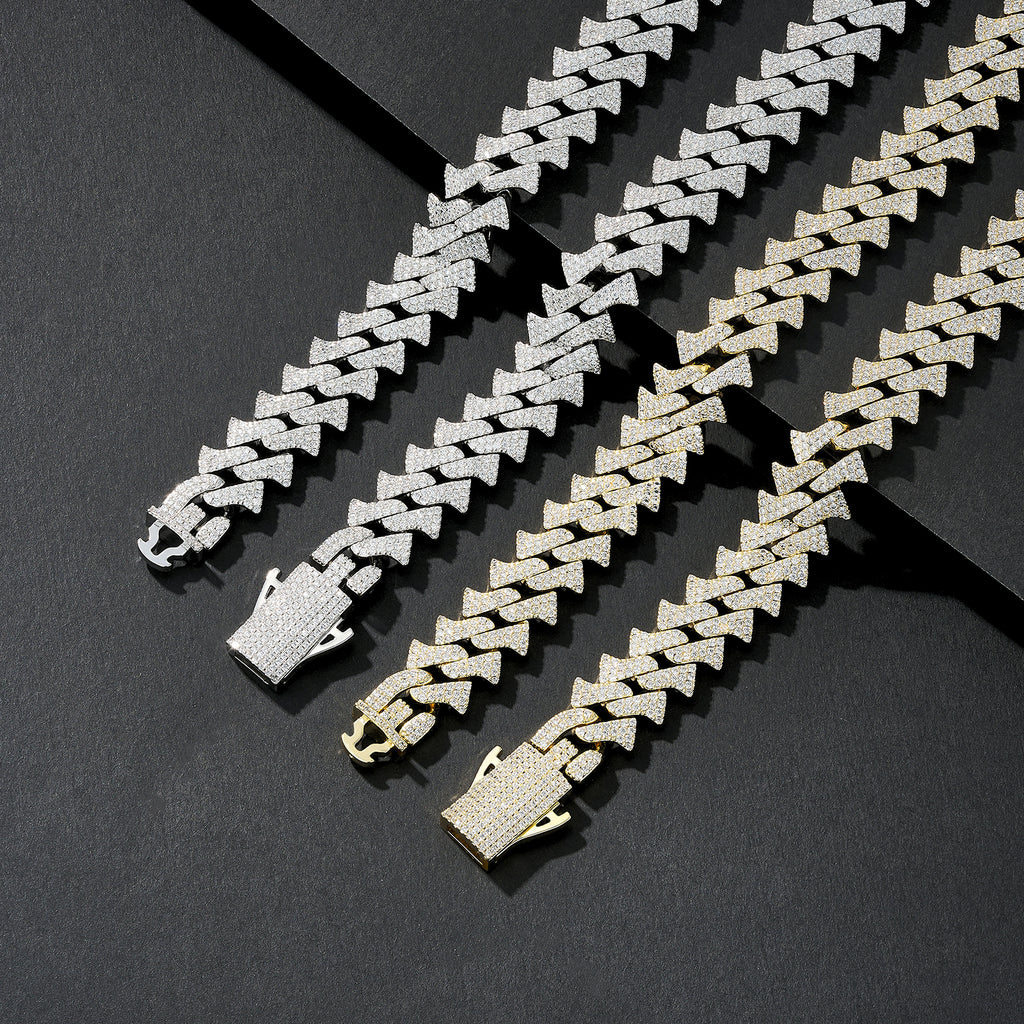 15mm Slim Bling Iced Miami Cuban