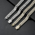 15mm Slim Bling Iced Miami Cuban