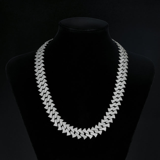 15mm Slim Bling Iced Miami Cuban Hover Image