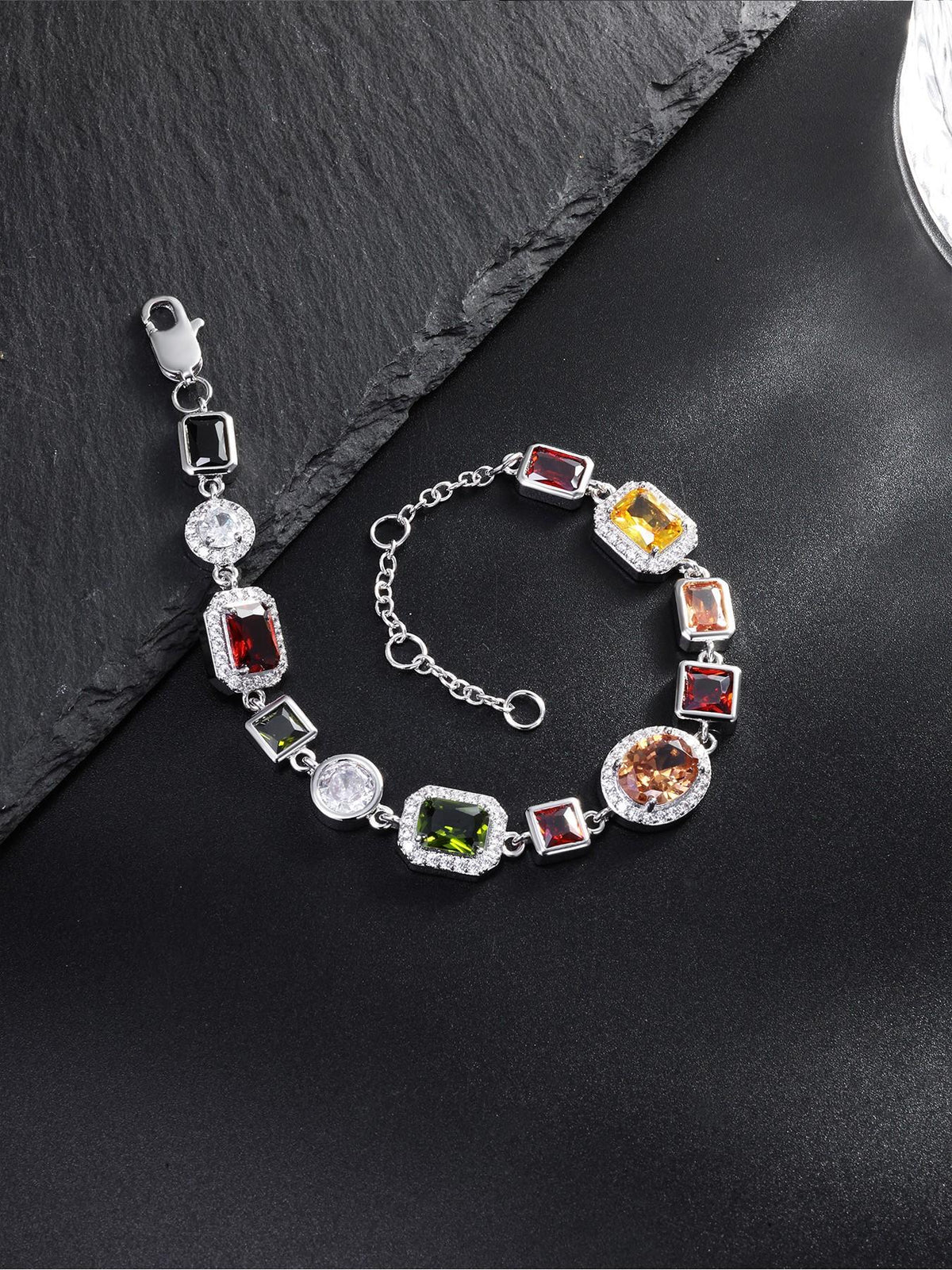 10mm Multicolor Gemstone Bracelet
