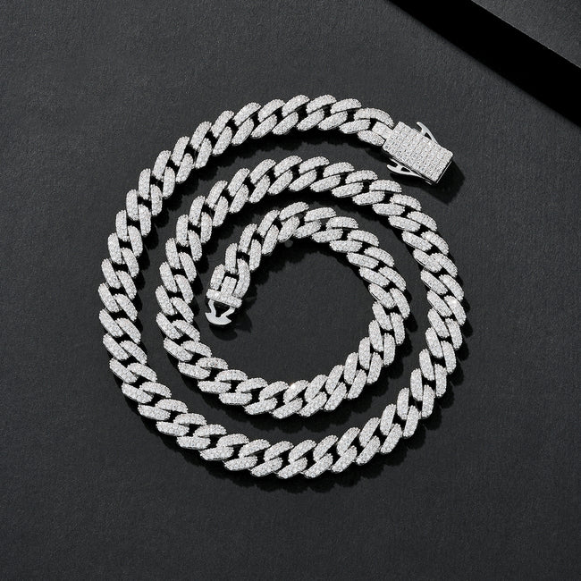 8mm Thin-Prong Iced Miami Cuban Main Image