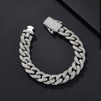 12mm Prong-Set Iced Miami Cuban Bracelet