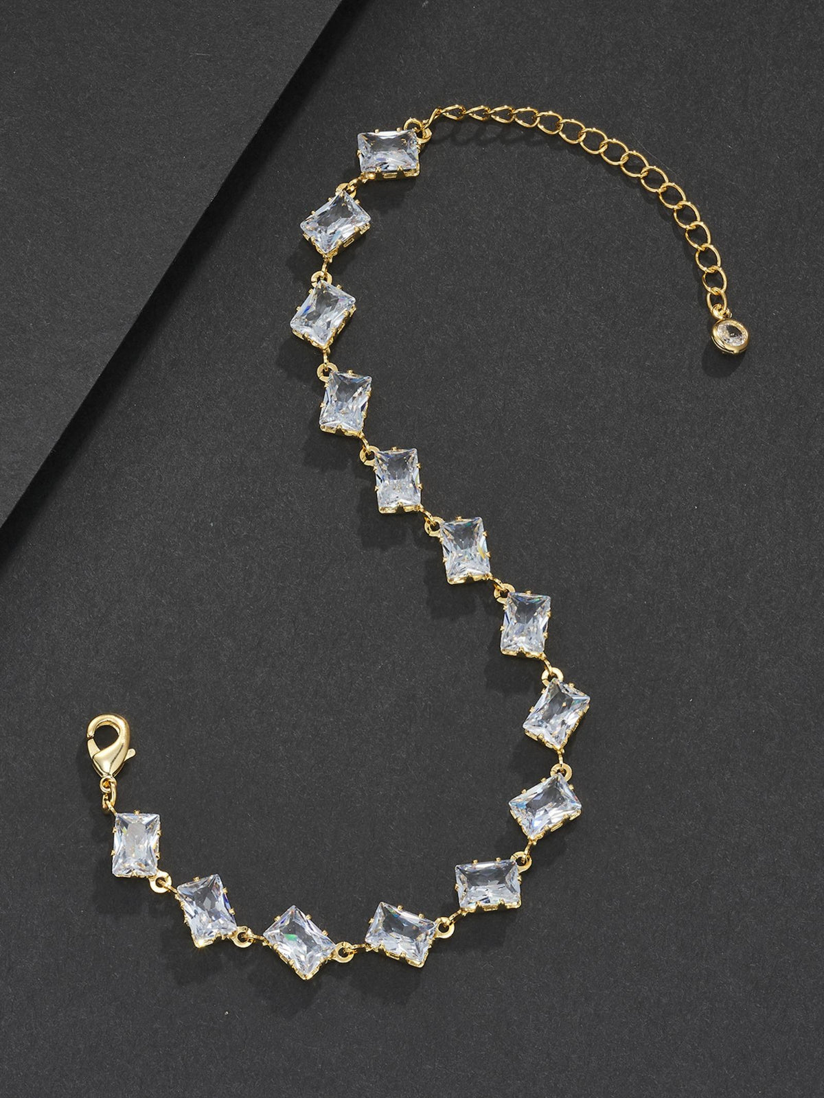 8mm Rhomboid CZ Bracelet