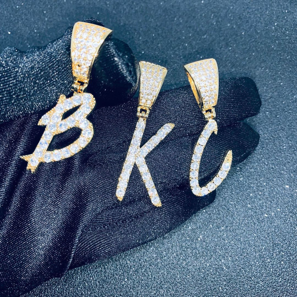 Custom Script Letter & Number Pendant