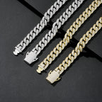 12mm Prong‑Set Iced Miami Cuban