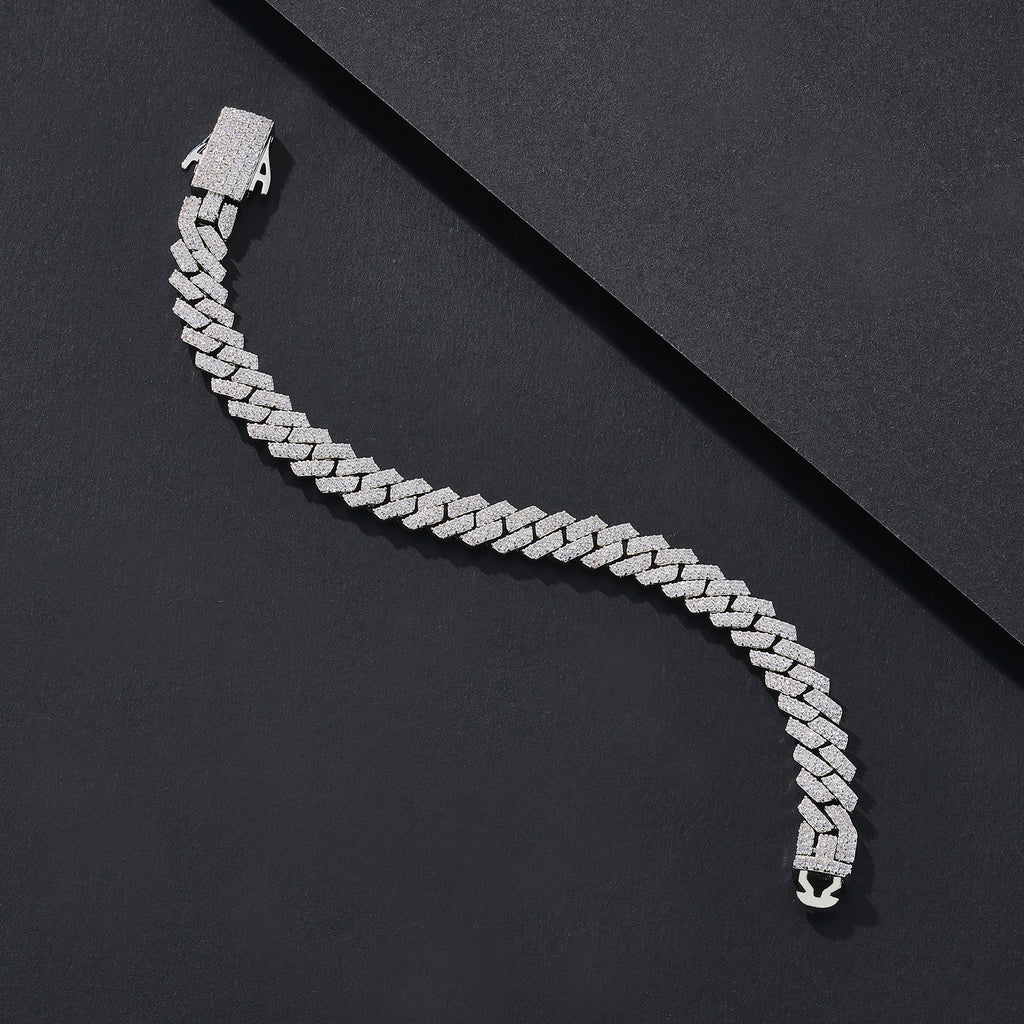 8mm Mini-Bling Iced Miami Cuban Bracelet