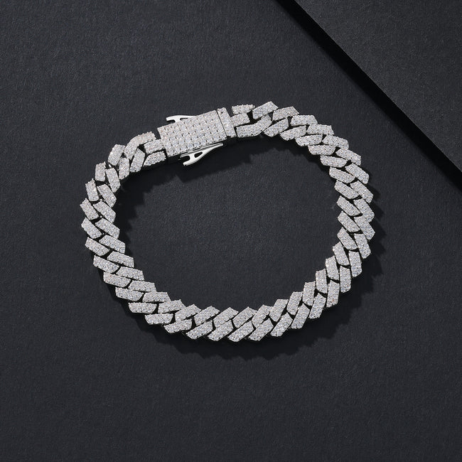 8mm Mini-Bling Iced Miami Cuban Bracelet Hover Image
