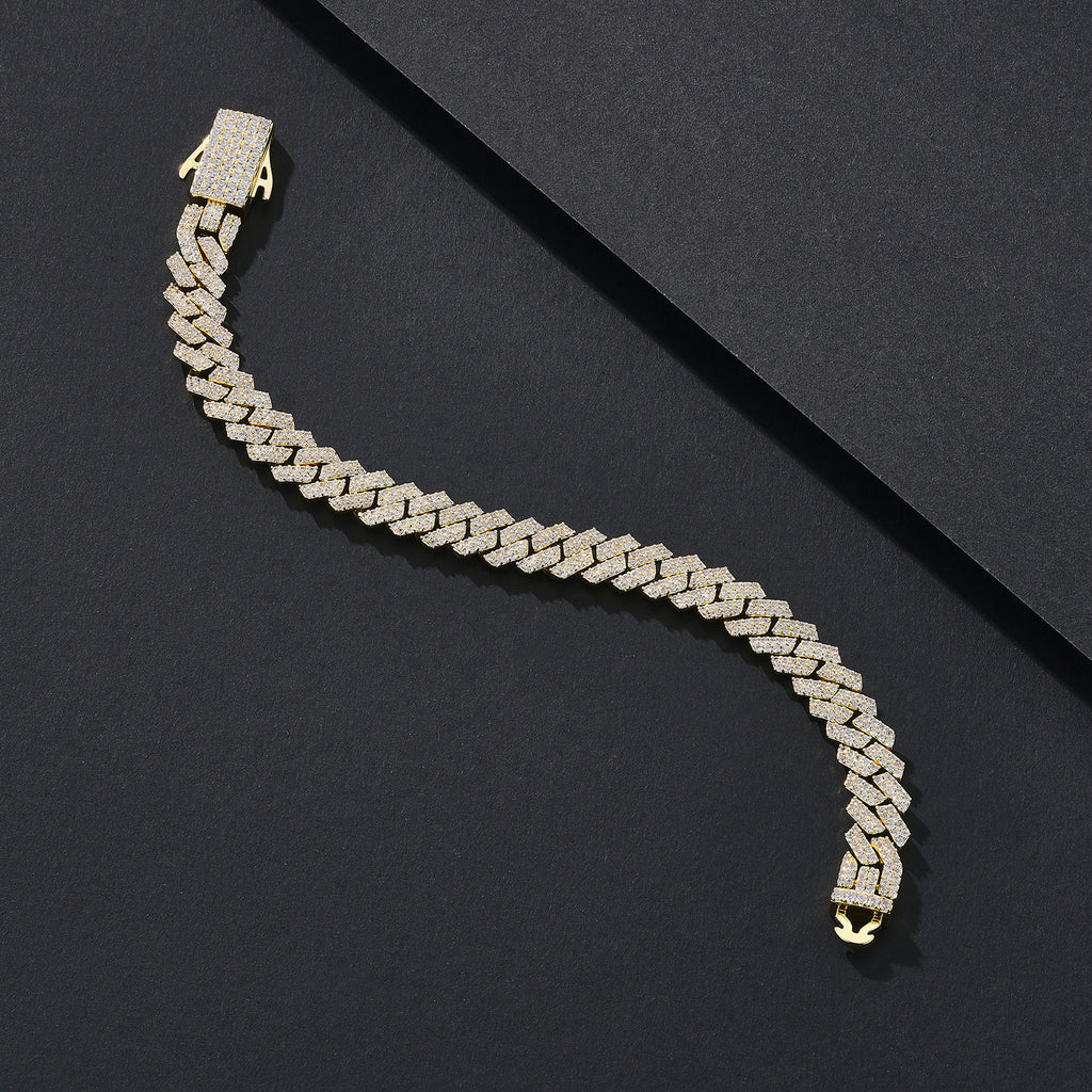 8mm Mini-Bling Iced Miami Cuban Bracelet