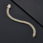 8mm Mini-Bling Iced Miami Cuban Bracelet