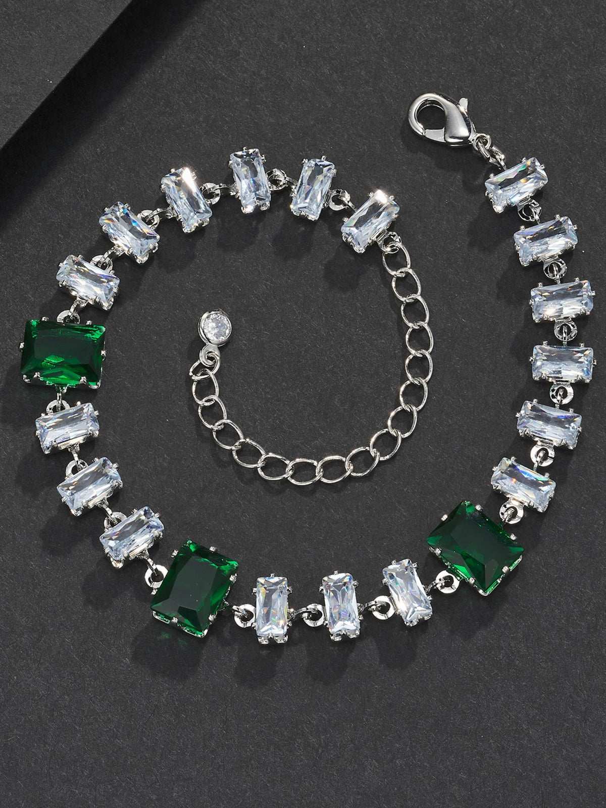 Green Baguette Bracelet