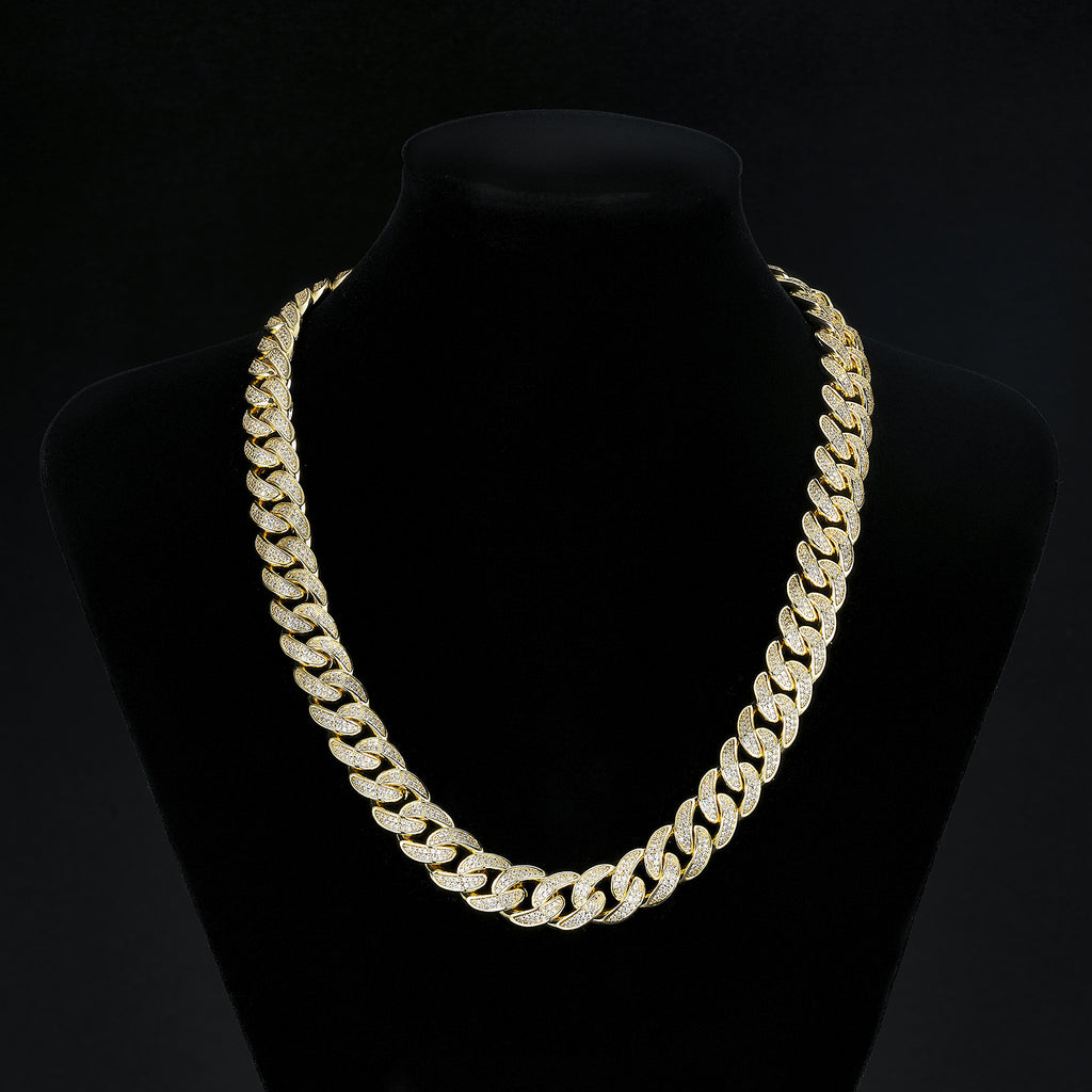12mm Polished Plain Miami Cuban