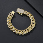 12mm Polished Plain Miami Cuban Bracelet