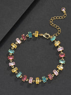 7mm Multicolor Gemstone Bracelet