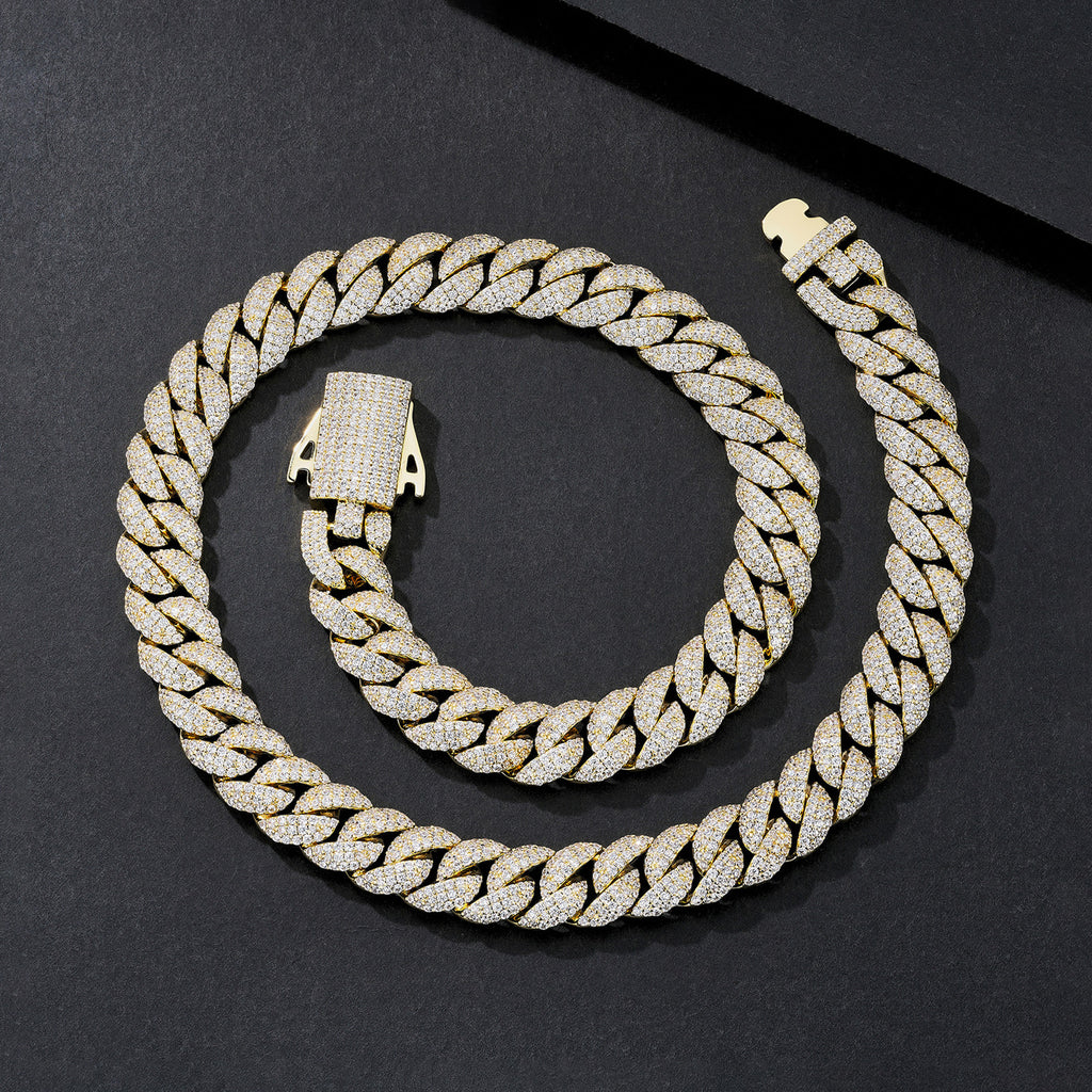 12mm Broad Chunky Plain Miami Cuban