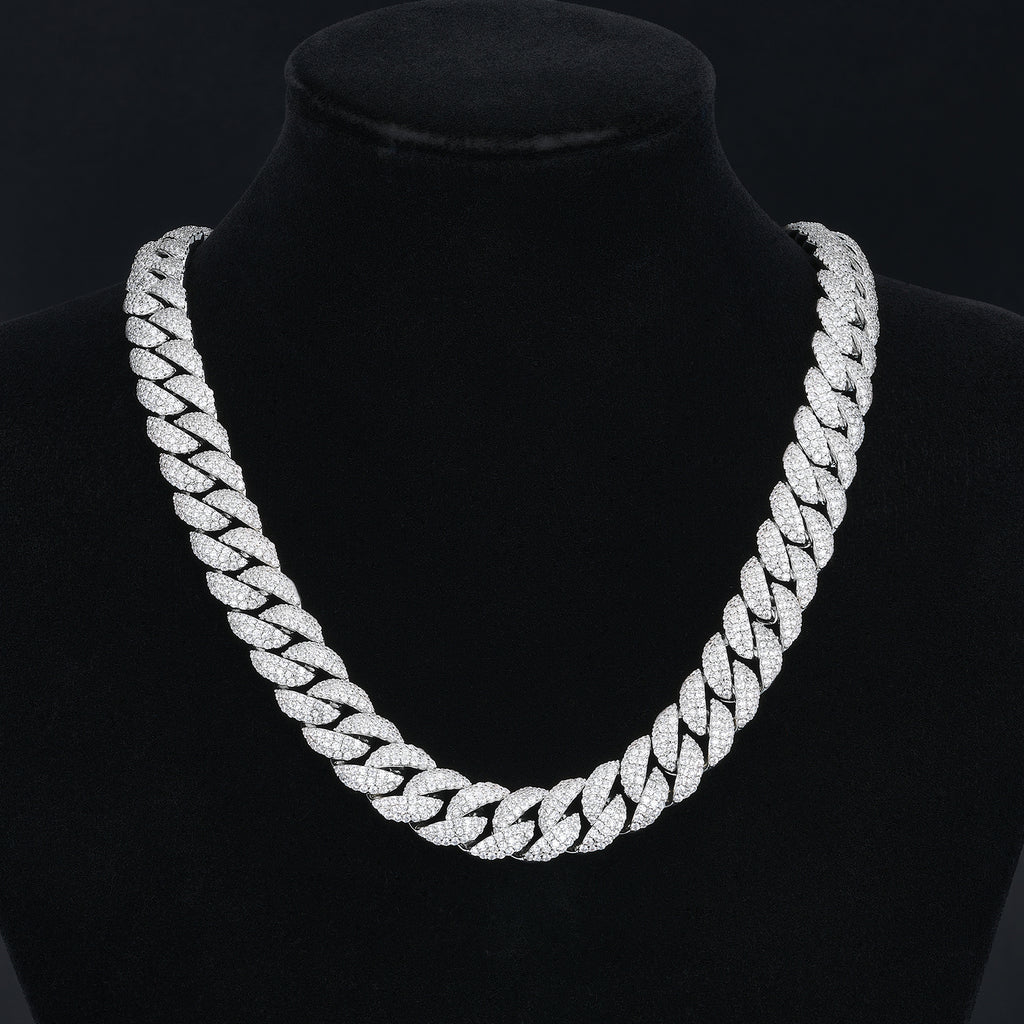 12mm Broad Chunky Plain Miami Cuban