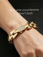Drip Link CZ Bracelet