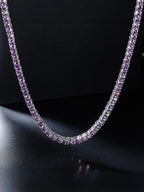 4mm  Orange CZ Tennis Chain