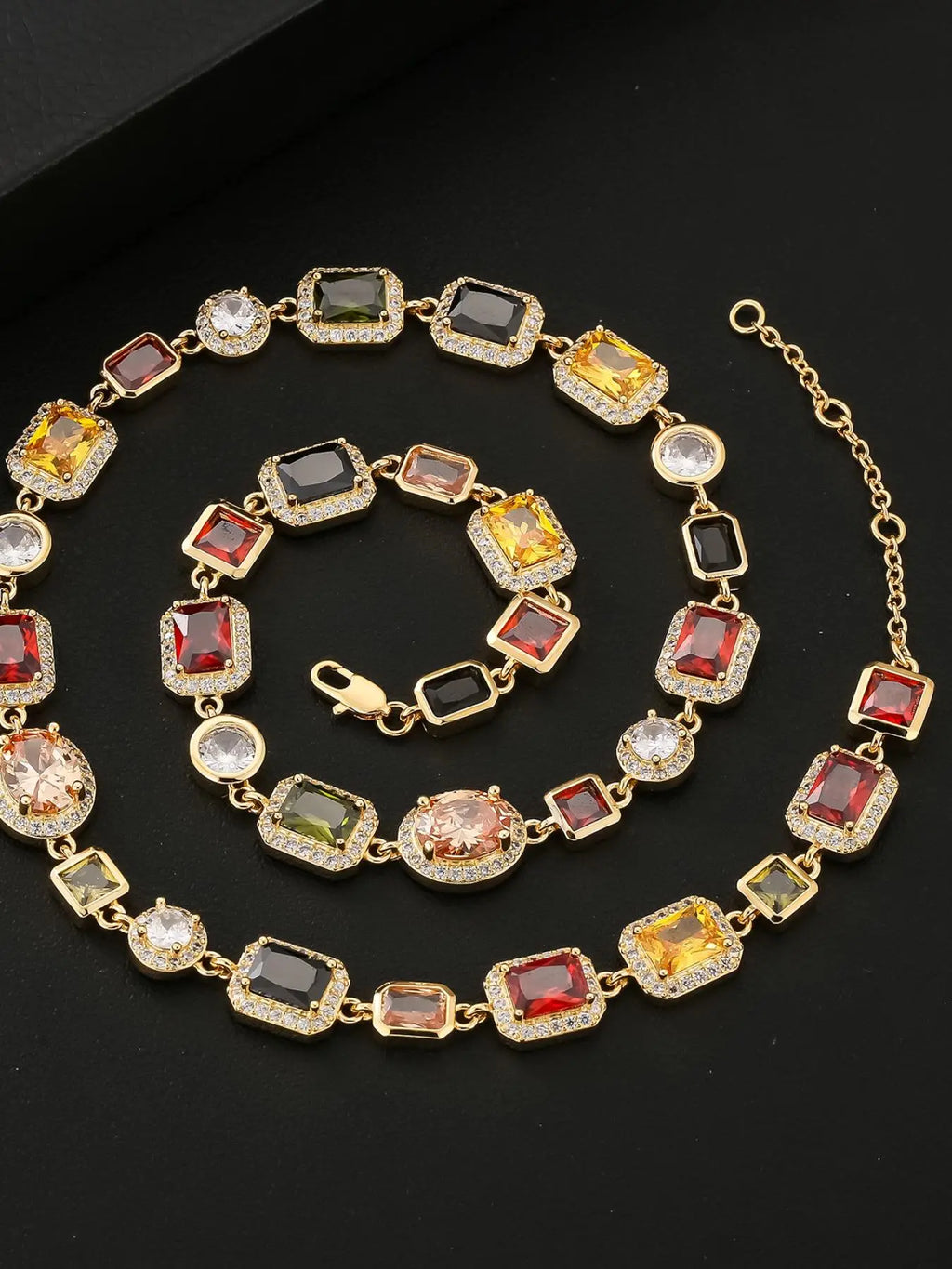 10mm Color Gem CZ Chain