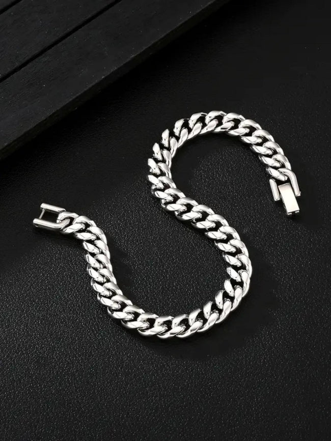 8mm Men’s Miami Cuban Link Bracelet Hover Image