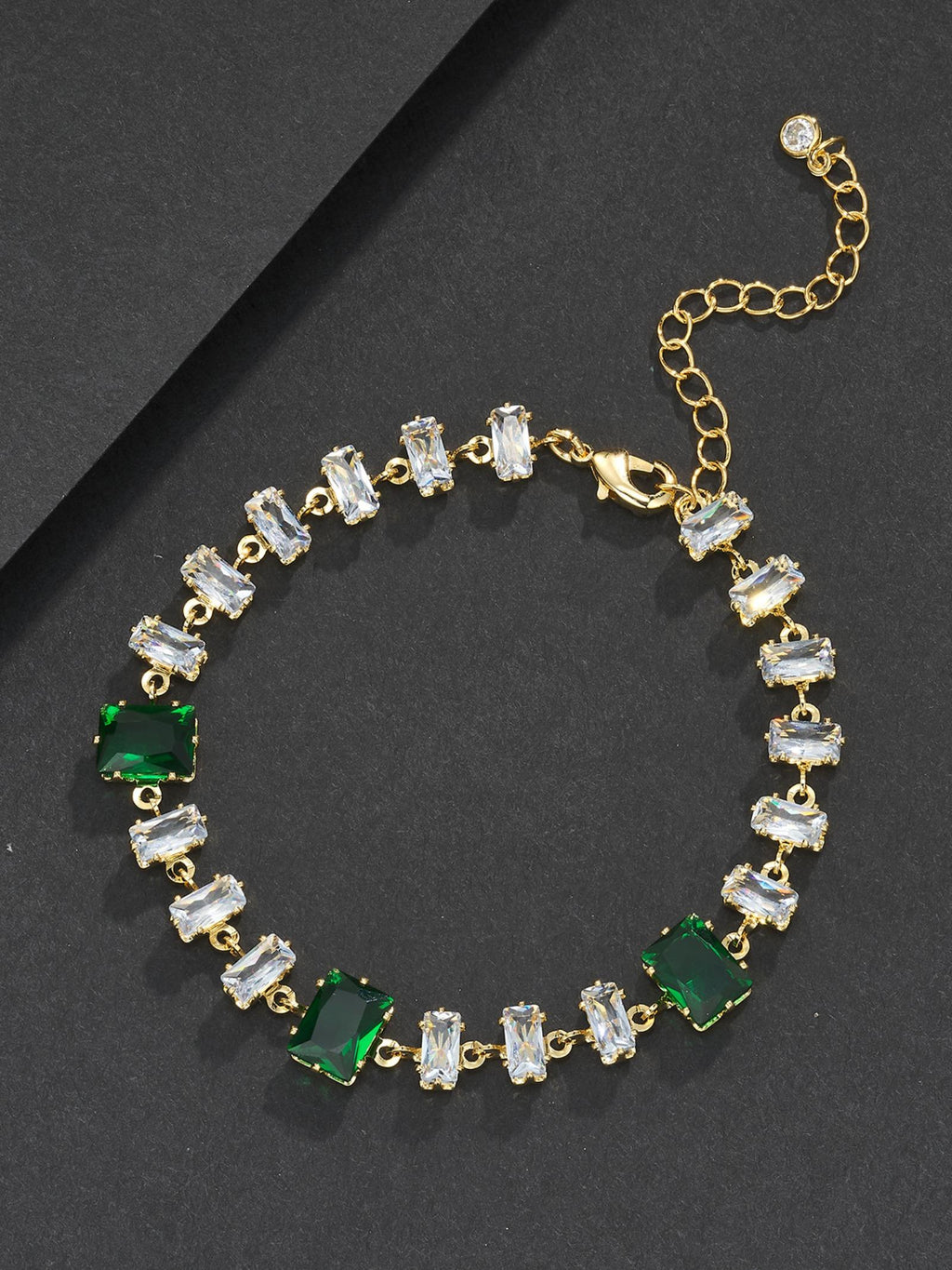 Green Baguette Bracelet