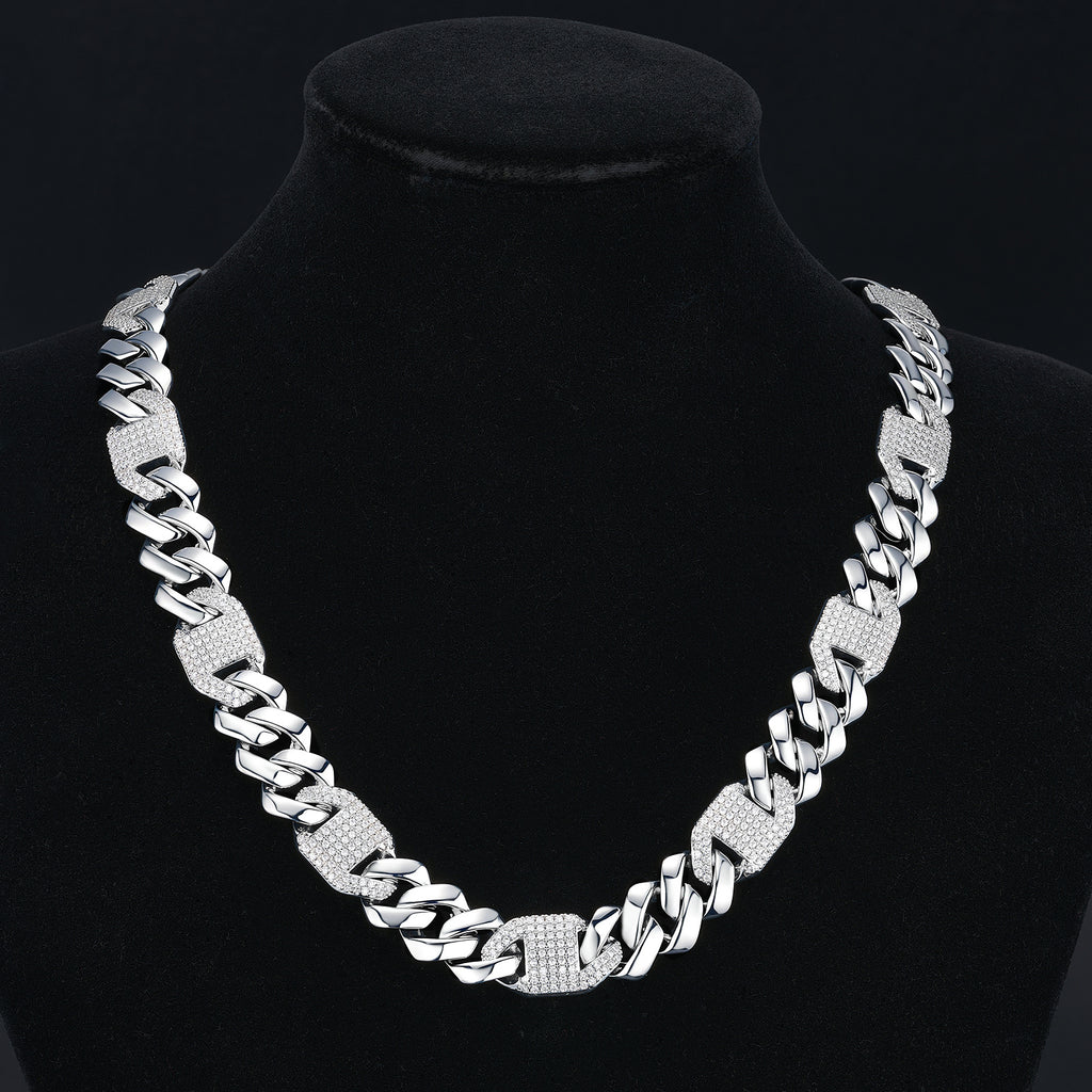 12mm Raised-Set Iced Miami Cuban