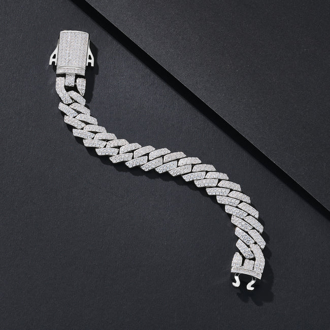14mm Oversized Iced Miami Cuban Bracelet Main Image