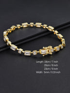 Block CZ Bracelet