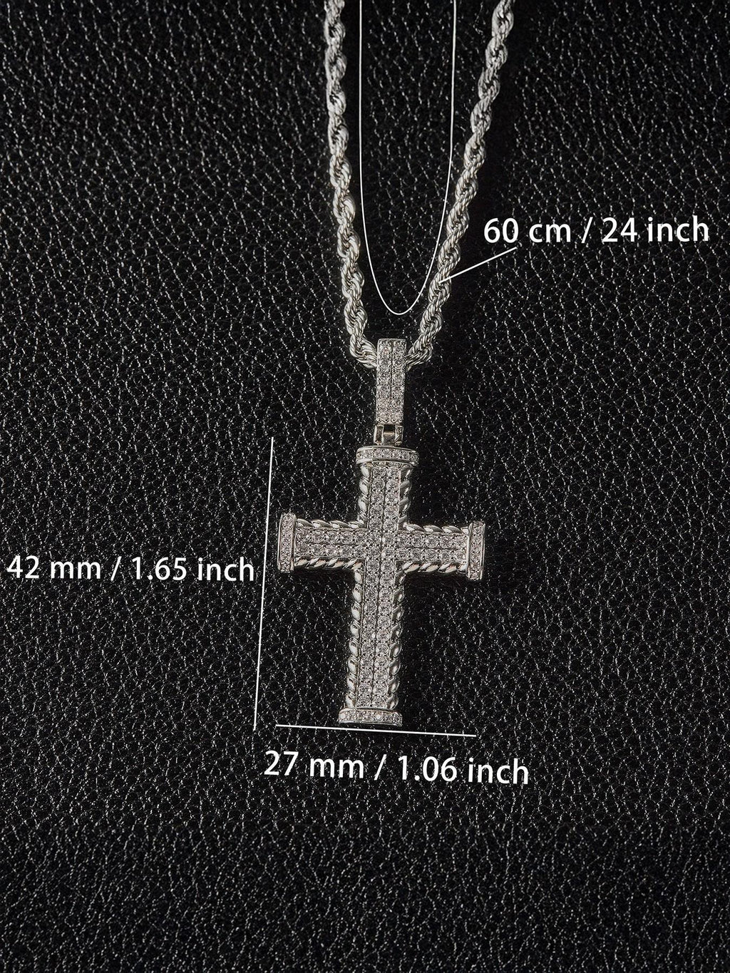 Claw Set Cross Pendant