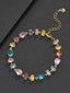 Multicolor Square Gemstone Bracelet