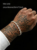 7MM Cross Tennis Bracelet