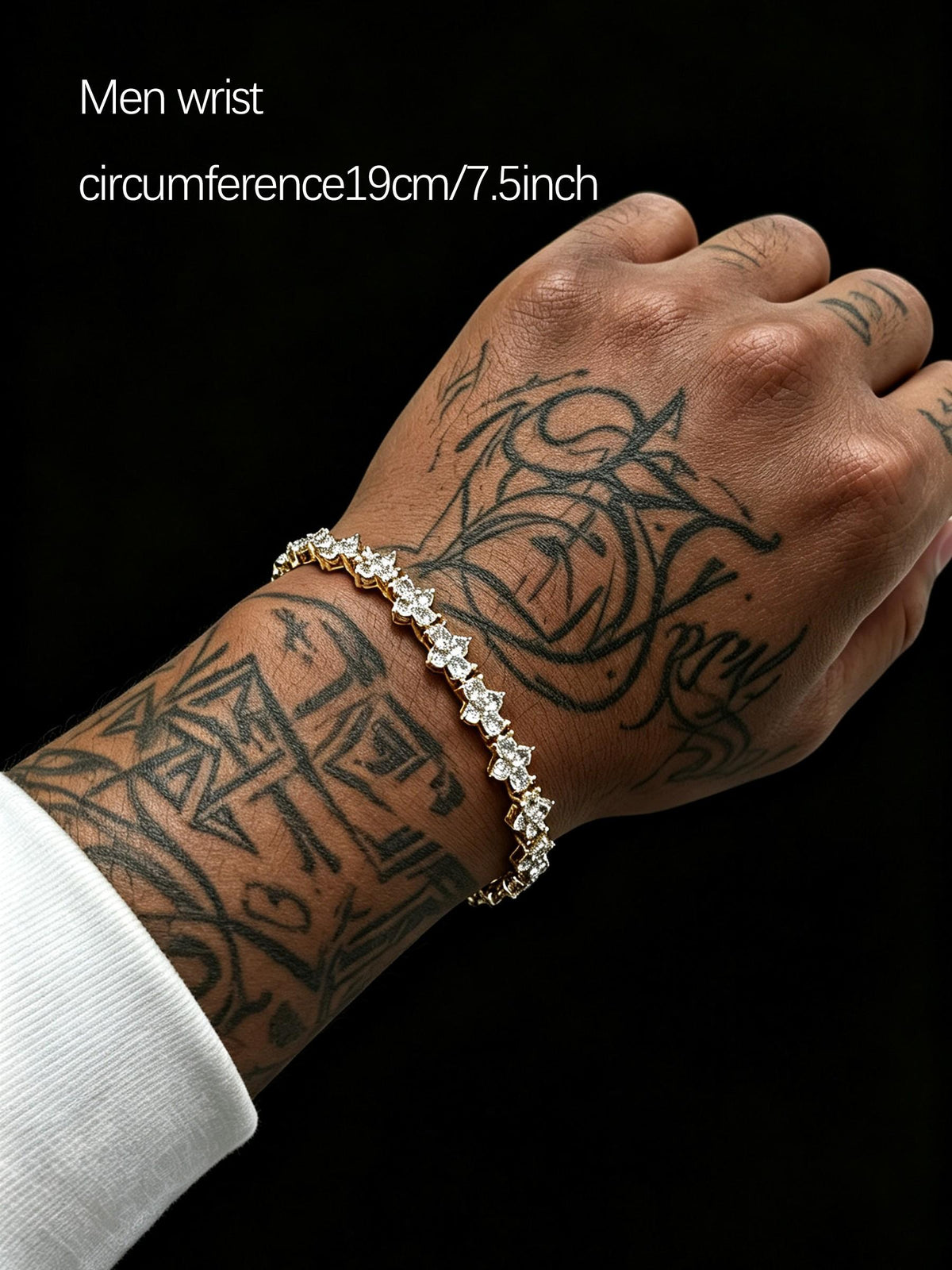 7MM Cross Tennis Bracelet