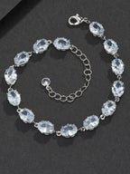 7mm Oval Gemstone Bracelet