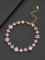 Pink Oval Gemstone Bracelet