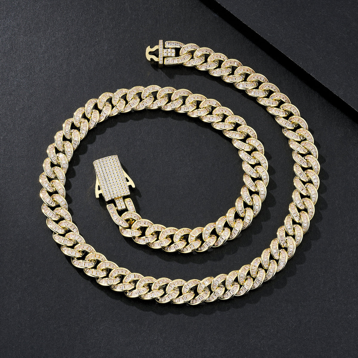10mm Smooth-Link Plain Miami Cuban