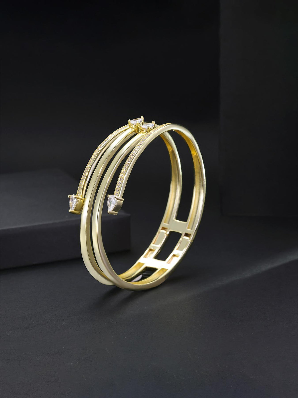Snake Open-Cuff Hip-Hop Bangle
