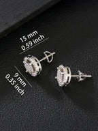 Openwork Flower Stud Earrings