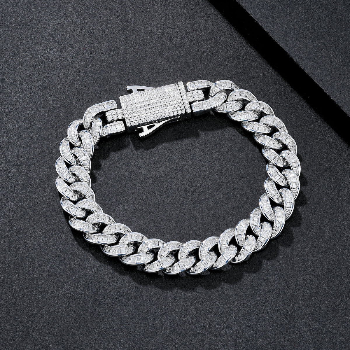 10mm Smooth-Link Plain Miami Cuban Bracelet