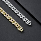 10mm Smooth-Link Plain Miami Cuban Bracelet