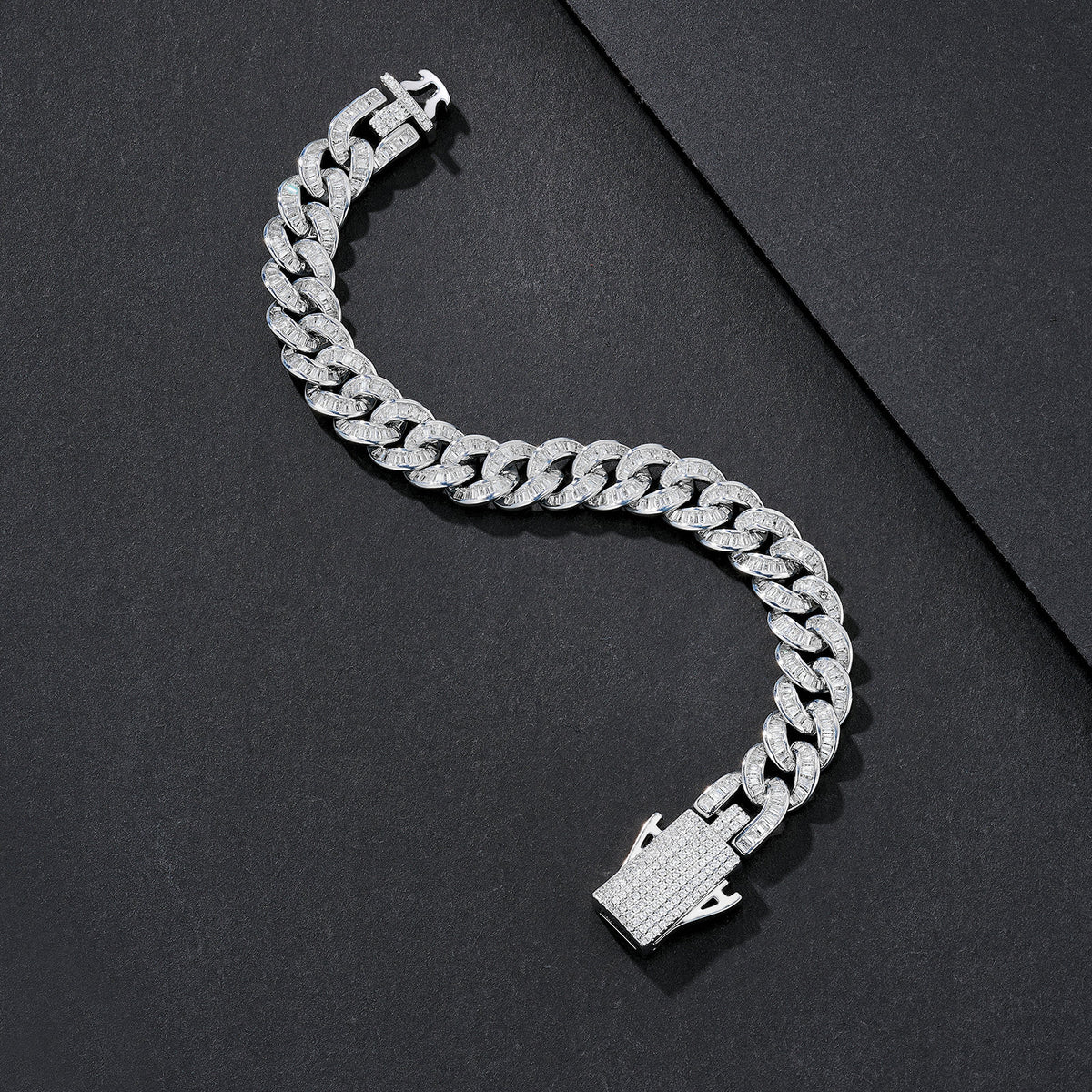 10mm Smooth-Link Plain Miami Cuban Bracelet