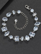 Freeform Iced CZ Bracelet