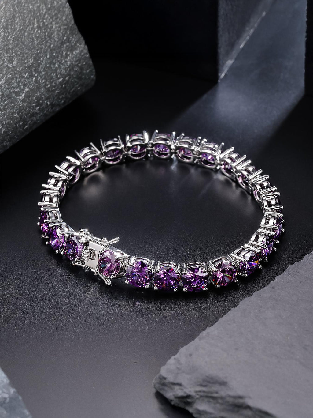 8MM Purple Tennis Bracelet