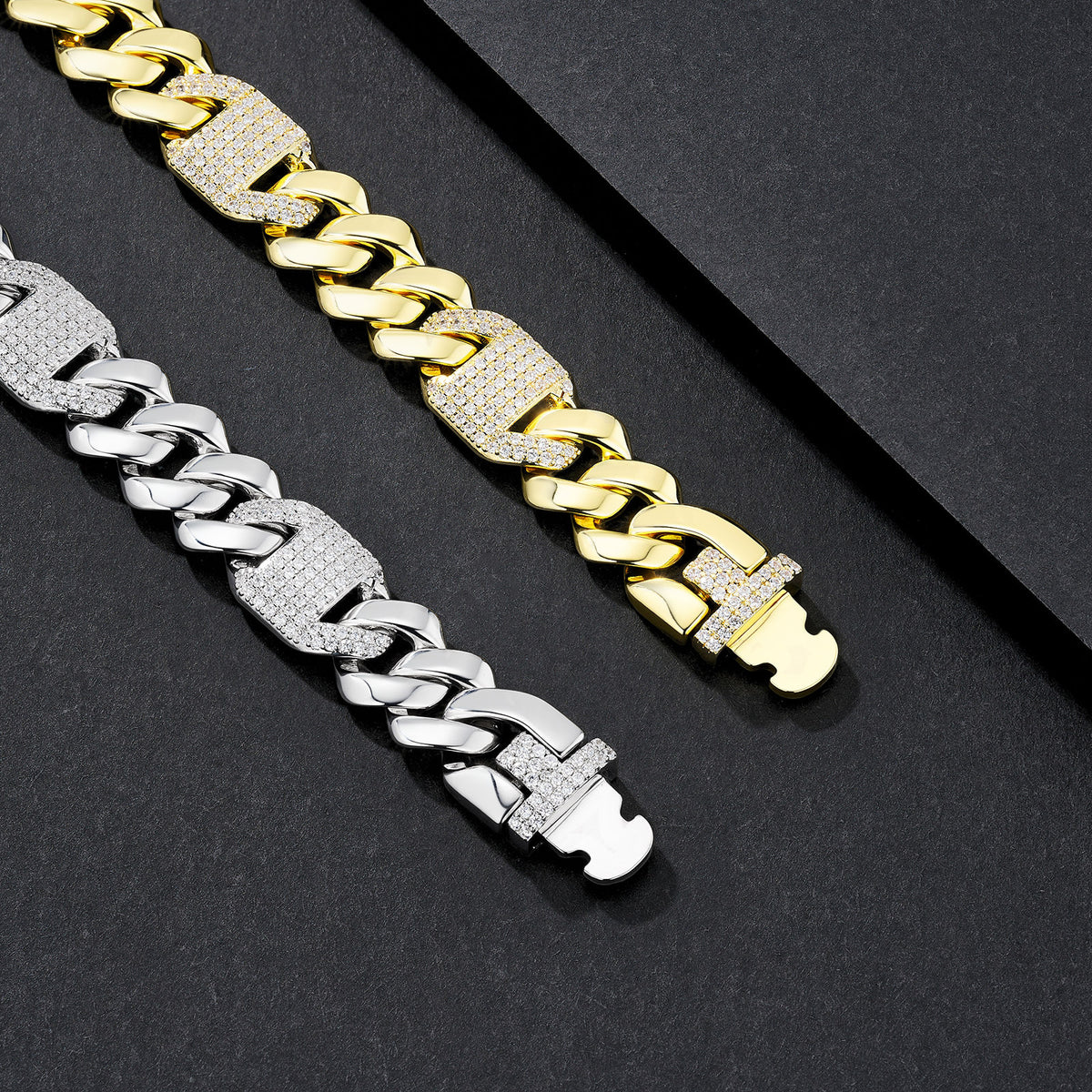 12mm Raised-Set Iced Miami Cuban