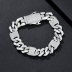 12mm Raised-Set Iced Miami Cuban Bracelet