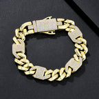 12mm Raised-Set Iced Miami Cuban Bracelet