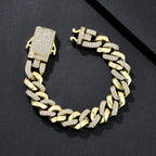 14mm Massive Chunky Plain Miami Cuban Bracelet