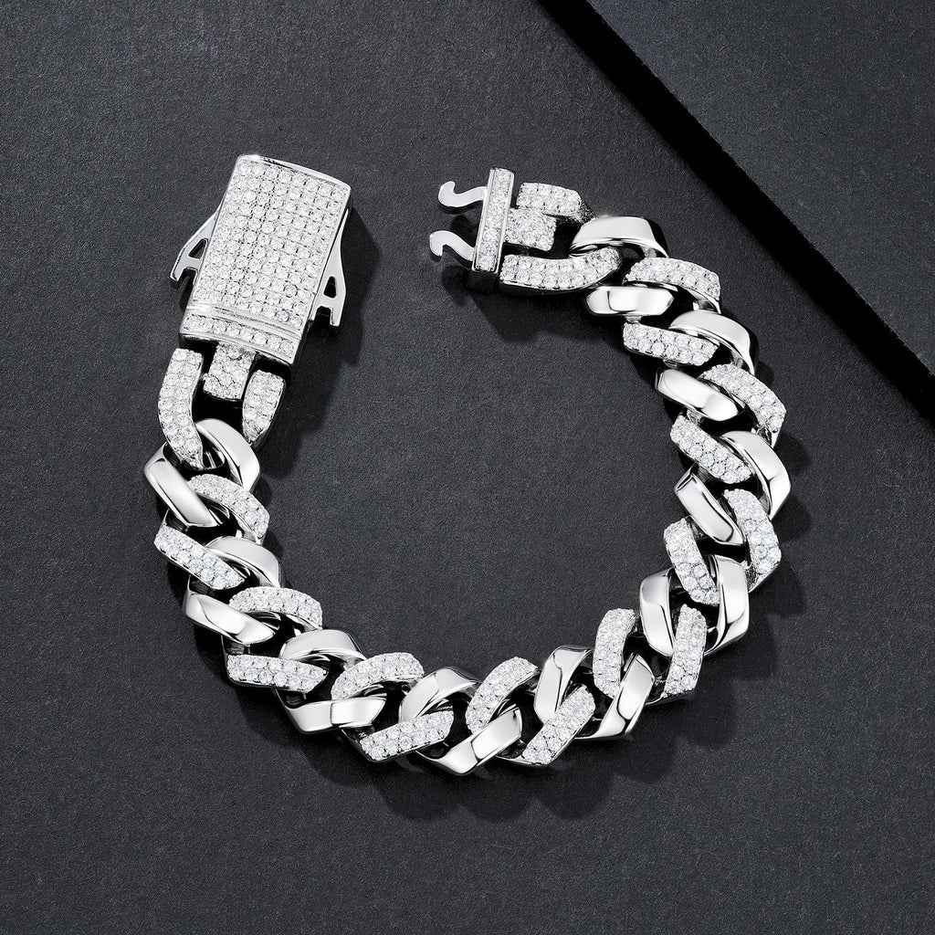 14mm Massive Chunky Plain Miami Cuban Bracelet